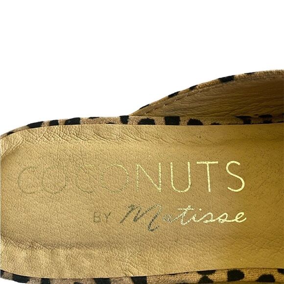 Matisse Cheetah Leopard Leather Mules Size 6 - Picture 4 of 6
